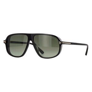 New TOM FORD Guillaume Black Aviator FT1208/S 01B Sunglasses Women